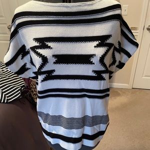 NWT Ralph Lauren Black & Cream Sweater